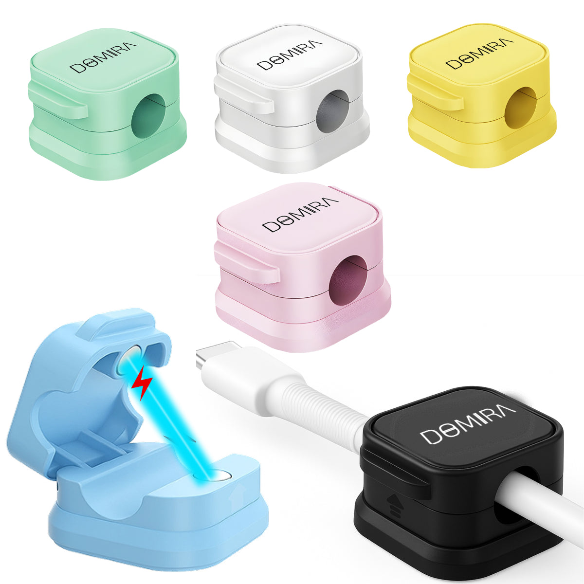 10 Magnetic Cable Holder Clips – Desk Tidy & Charger Cable Organiser 10 Magnetic Cable Holder Clips – Desk Tidy & Charger Cable Organiser